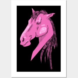 Pink horse design Posters and Art